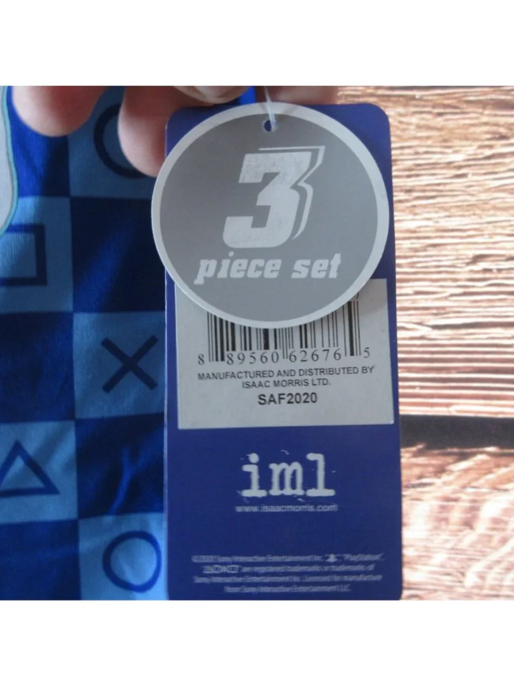 Sony Playstation Logo 3 Piece Set Child 5/6 Shirt Tank Top Shorts Isaac Morris